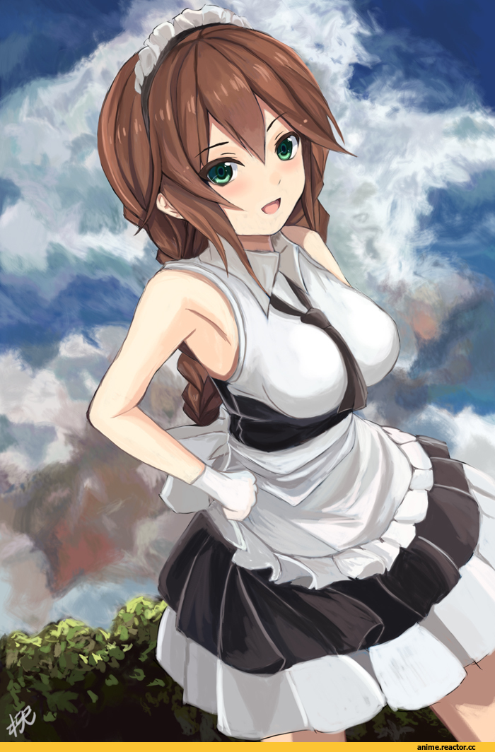 Kantai Collection, Noshiro, yanagi wakana, Maid, Anime