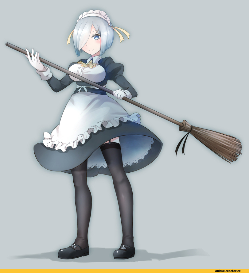 Kantai Collection, Hamakaze (Kantai Collection), comah, Maid, Anime