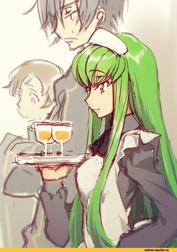 Code Geass, C.C., lelouch lamperouge, Britannian Imperial Family, Rolo Lamperouge, Creayus, Anime Art, Maid, Anime
