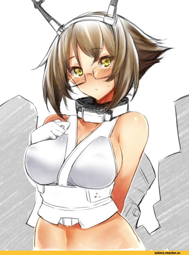 inayama, Mutsu (Kantai Collection), Kantai Collection, Megane, Anime