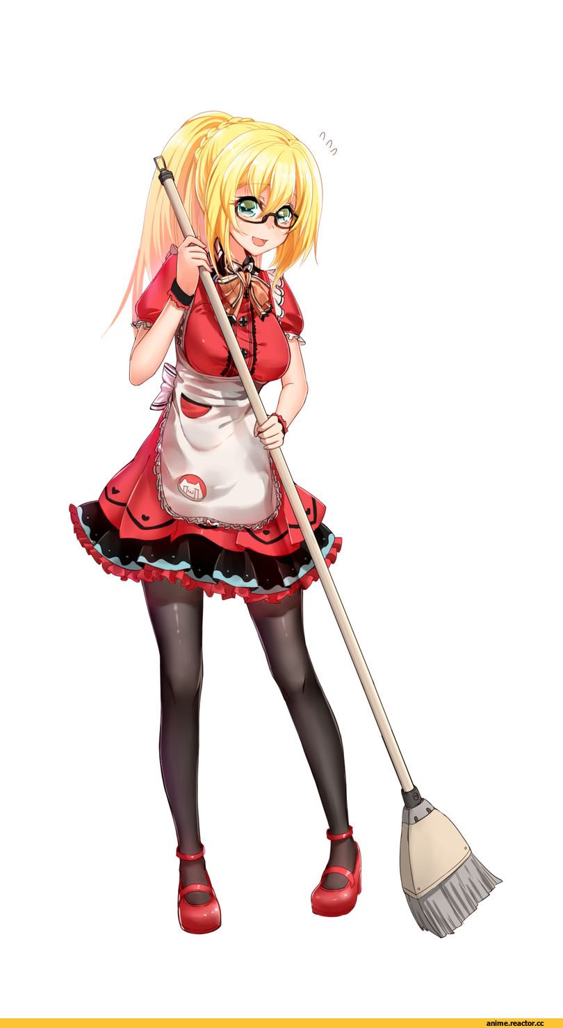 Warship Girls R, emden (zhan jian shao nyu), onceskylark, Megane, Maid, Anime