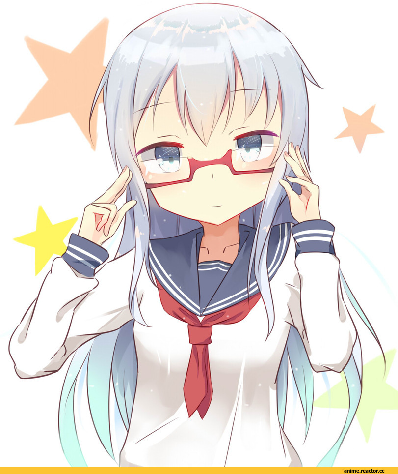 Kantai Collection, Hibiki (Kantai Collection), Megane, Anime