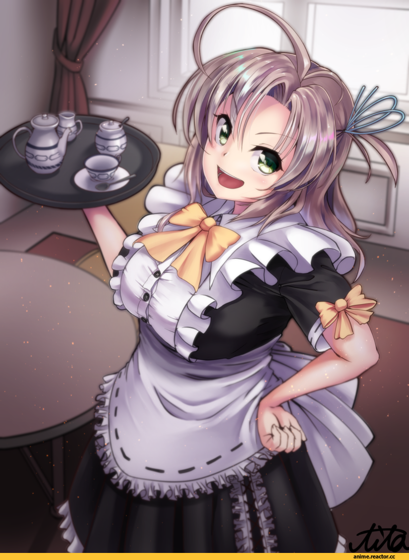 Kinugasa (Kantai Collection), Kantai Collection, soba chatarou (tita), Maid, Anime