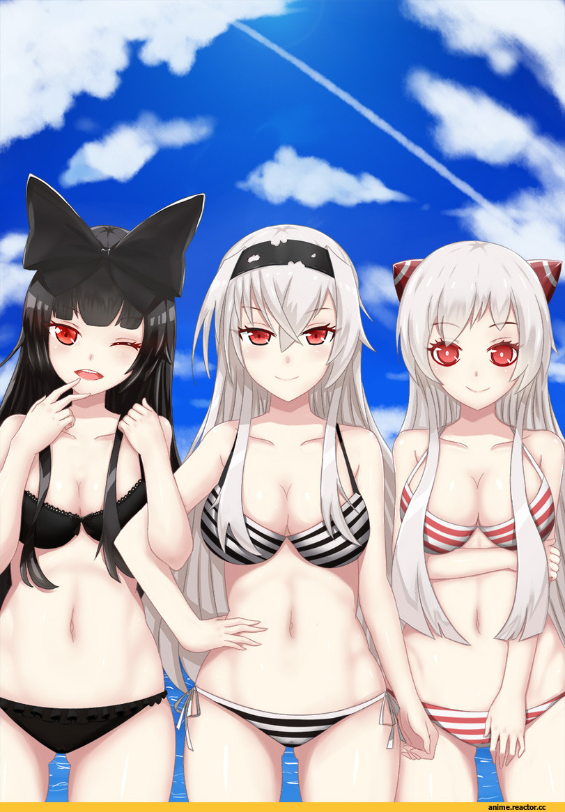 Airfield Hime, Kantai Collection, Air Defence Hime, Seaplane Tender Hime, Anime Ero Swim, Anime Ero, Anime Art, rumaki, Anime