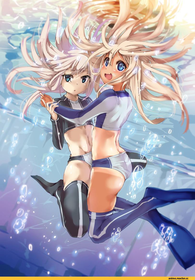 Ro-500 (Kantai Collection), Kantai Collection, U-511 (Kantai Collection), Armadillo-Tokage, Anime Art, Anime