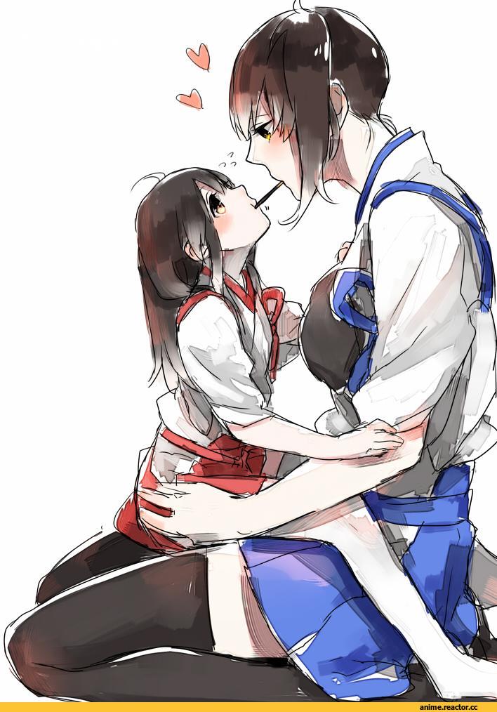 shuu-0208, Akagi (Kantai Collection), Kantai Collection, Kaga (Kantai Collection), Anime