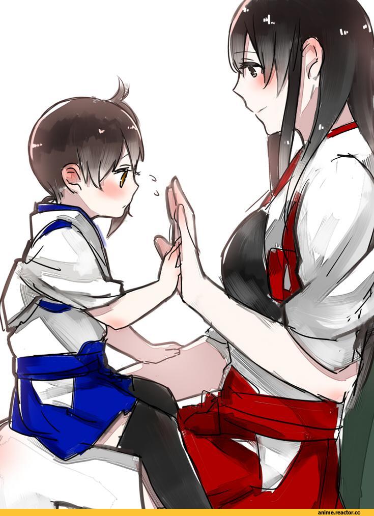shuu-0208, Akagi (Kantai Collection), Kantai Collection, Kaga (Kantai Collection), Anime