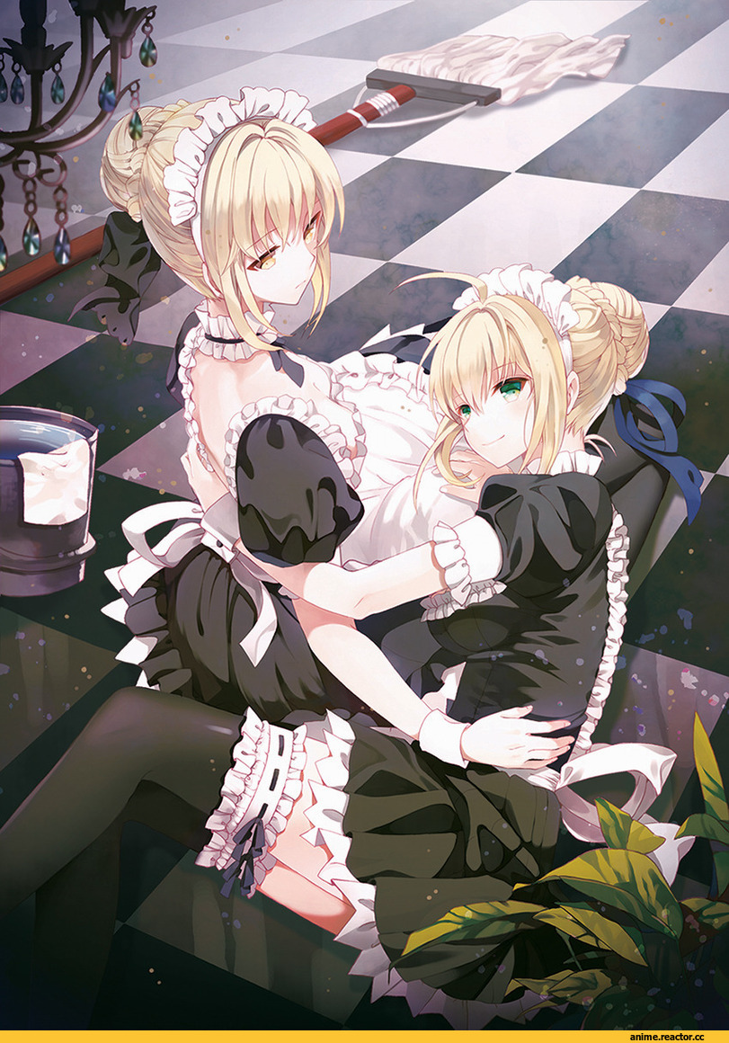 Saber (Fate), Fate (series), Saber Alter, Maid, Anime Art, rednian, Anime