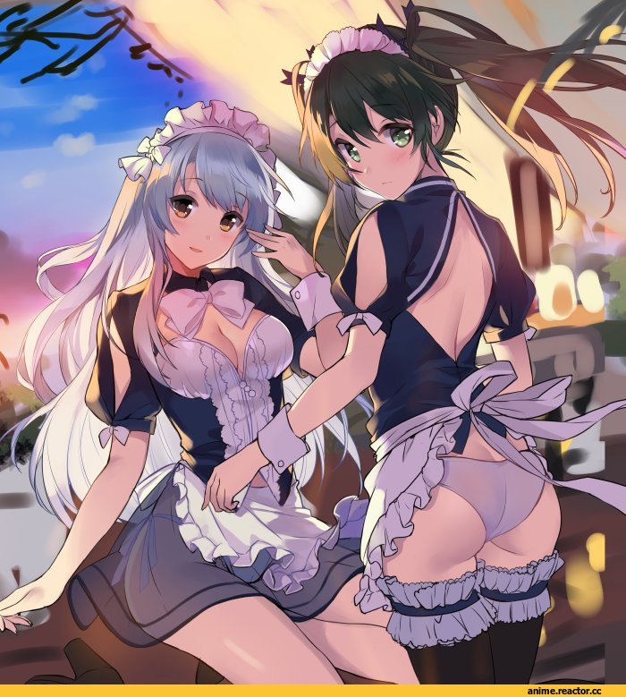 tousaki umiko, Zuikaku, Kantai Collection, Shoukaku, Anime Ero Pantsu, Anime Ero, Maid, Anime