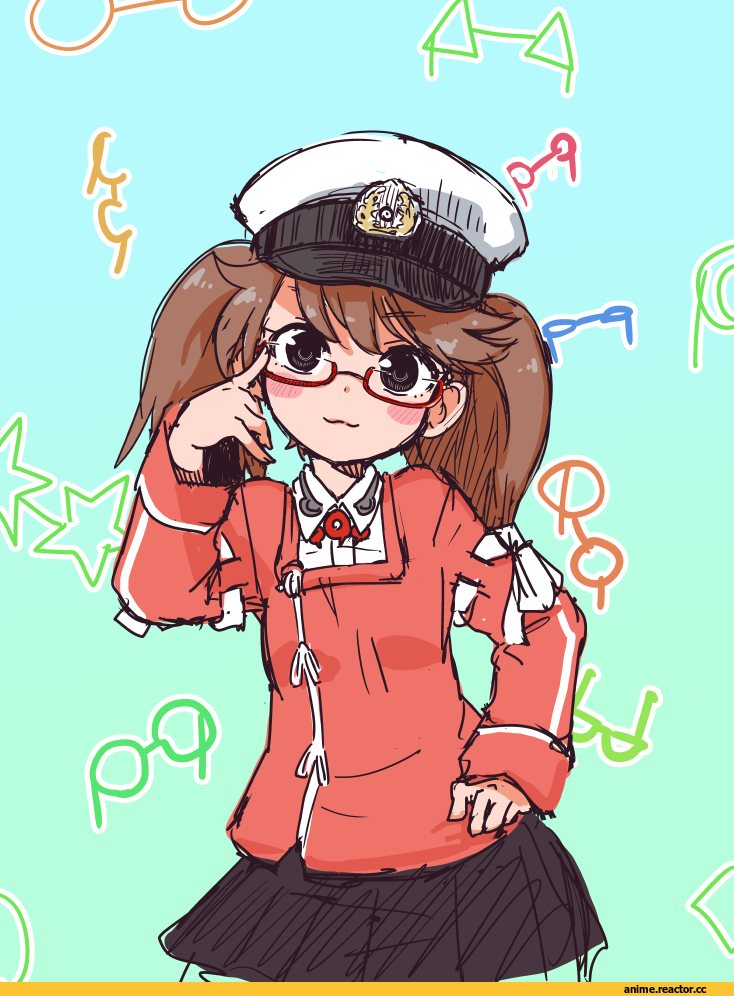 ryuujou (kantai collection), Kantai Collection, nezumi inu, Megane, Anime