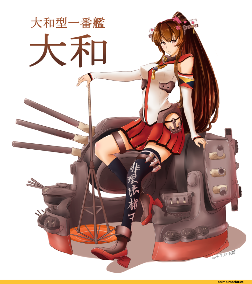 Yamato (Kantai Collection), Kantai Collection, Anime Art, shao (newton), Anime