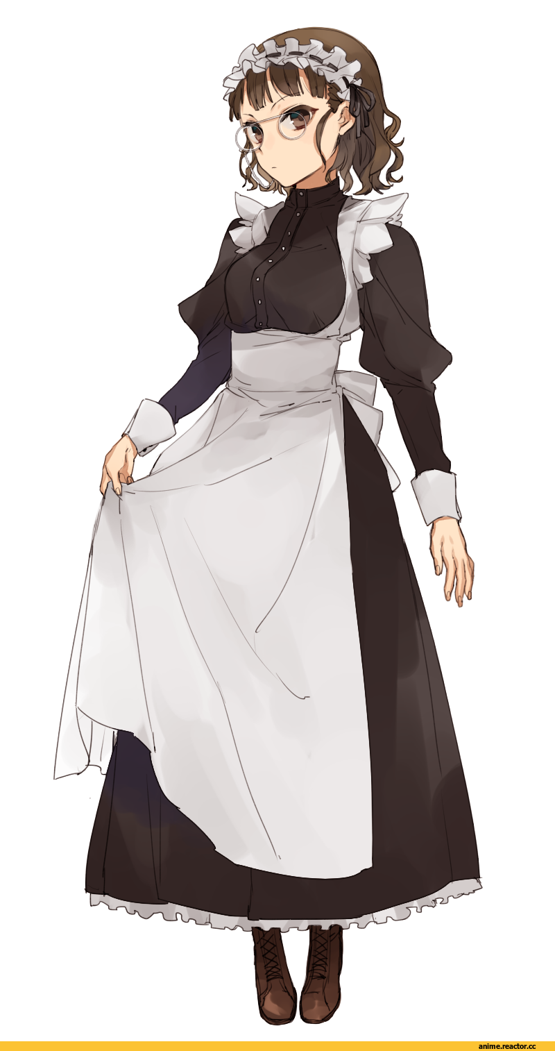 hita (hitapita), Roma (Kantai Collection), Kantai Collection, Megane, Maid, удалённое, Anime