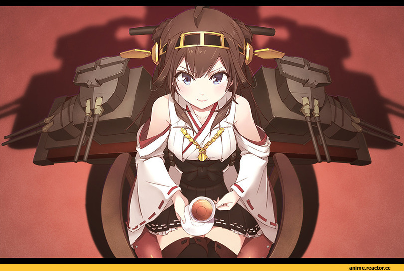 pomon illust, Kongou (Kantai Collection), Kantai Collection, Anime