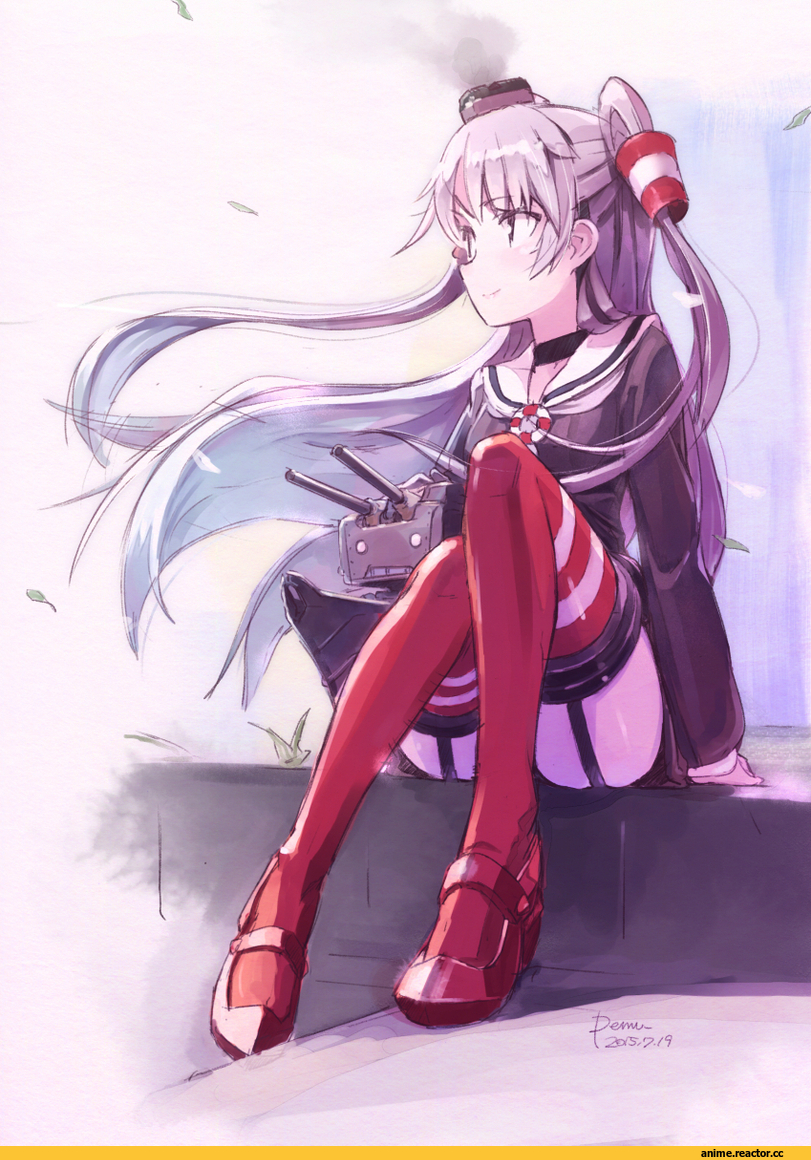Amatsukaze (Kantai Collection), Kantai Collection, pomon illust, Anime