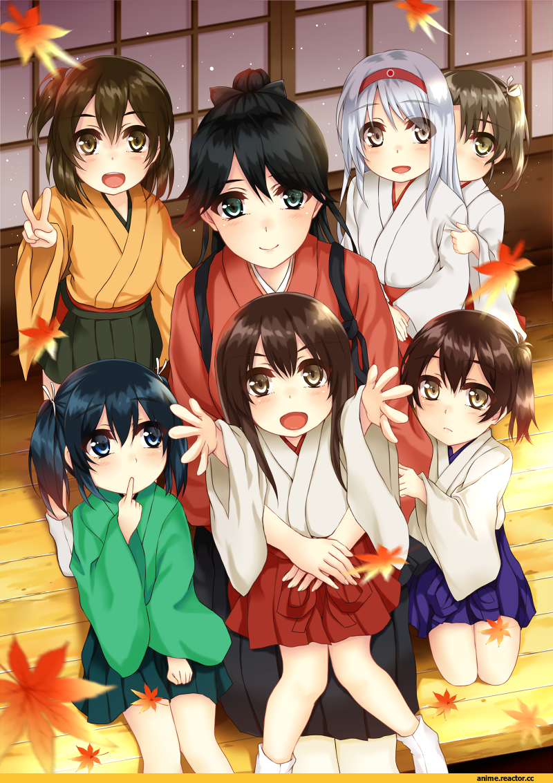 Akagi (Kantai Collection), Kantai Collection, hiryuu (kantai collection), Houshou (Kantai Collection), Kaga (Kantai Collection), Shoukaku (Kantai Collection), Souryuu (Kantai Collection), Zuikaku (Kantai Collection), morizono shiki, Anime Art, Anime