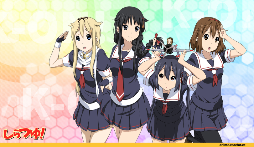 Kantai Collection, Akiyama Mio, K-ON!, Nakano Azusa, Hirasawa Yui, Tainaka Ritsu, crossover, Kotobuki Tsumugi, Anime