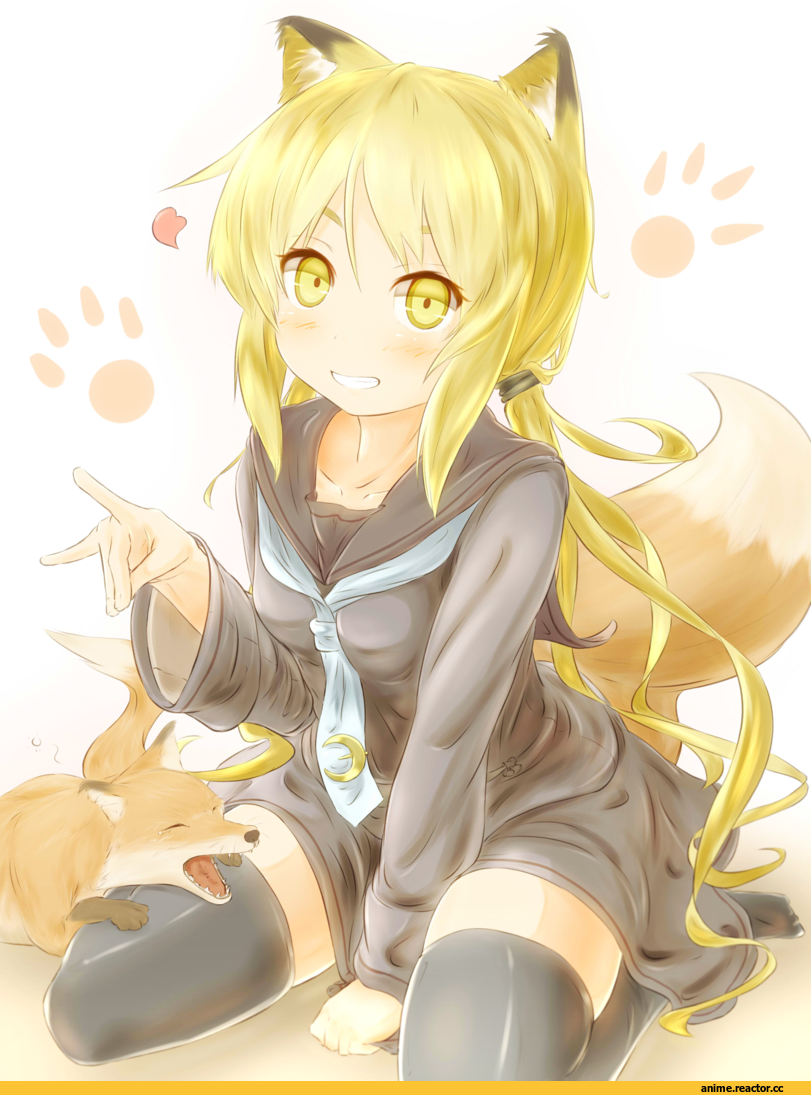 Satsuki (Kantai Collection), Kantai Collection, Kitsune, Animal Ears, Suzushiro (fulcrum33), Anime