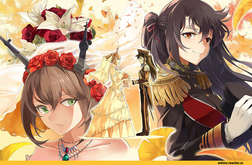 neko (yanshoujie), Anime Art, Female Admiral (Kantai Collection), Kantai Collection, Mutsu (Kantai Collection), Nagato (Kantai Collection), Bismarck (Kantai Collection), Akigumo, Aoba (Kantai Collection), Anime