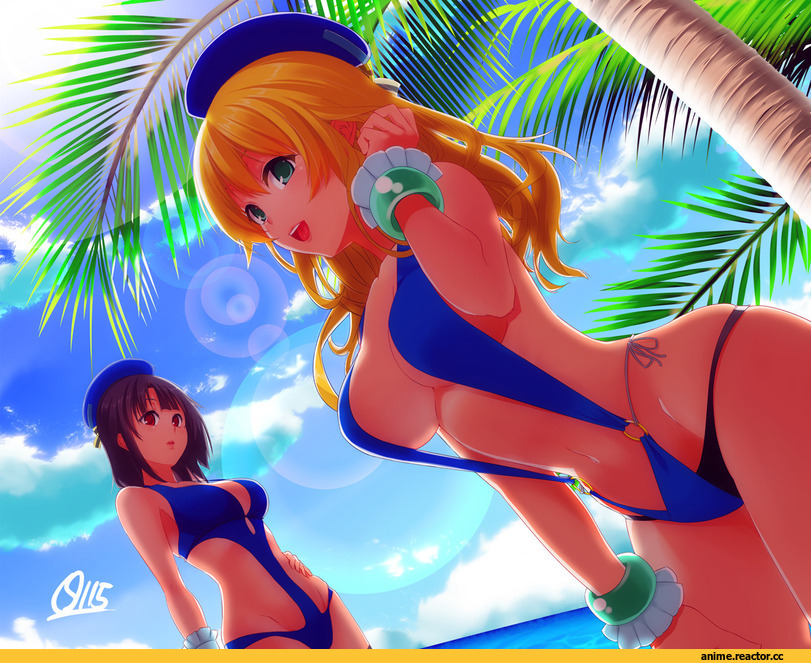 shuffle115, Atago (Kantai Collection), Kantai Collection, Takao (Kantai Collection), Anime Ero Swim, Anime Ero, Anime