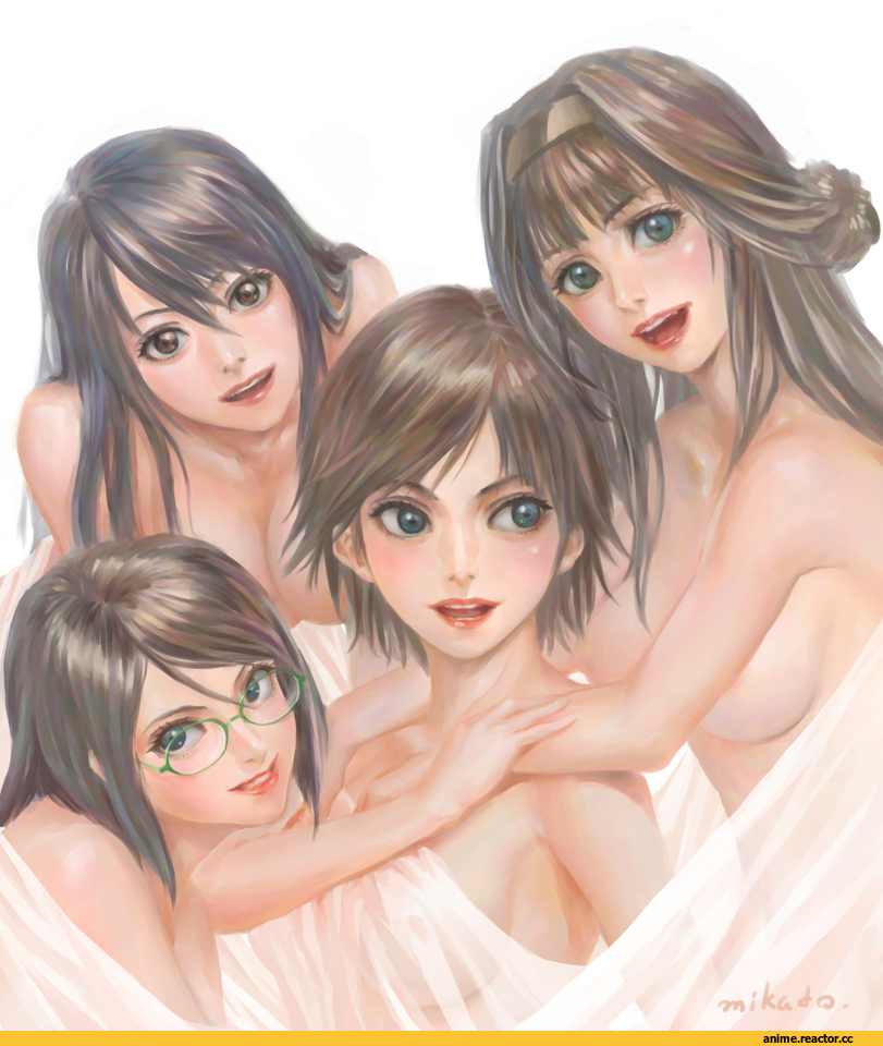 murasaki-sin, Kongou (Kantai Collection), Kantai Collection, Kirishima (Kantai Collection), hiei (kantai collection), Haruna (Kantai Collection), Anime Ero Oppai, Anime Ero, Anime