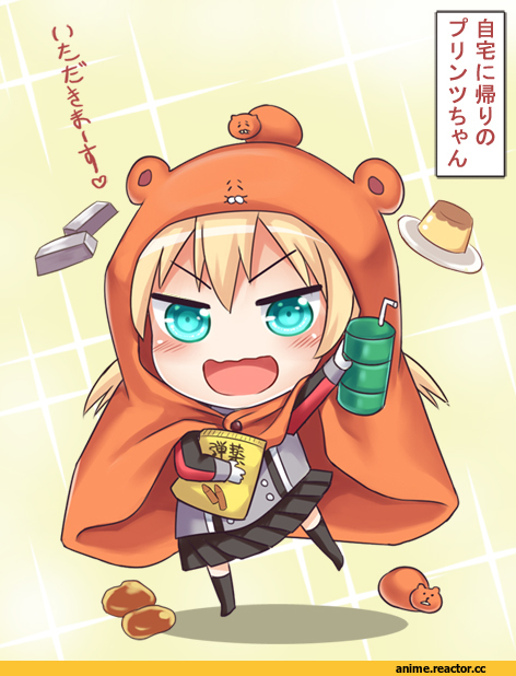 Himouto! Umaru-chan, crossover, chibi, Prinz Eugen (Kantai Collection), Kantai Collection, Anime
