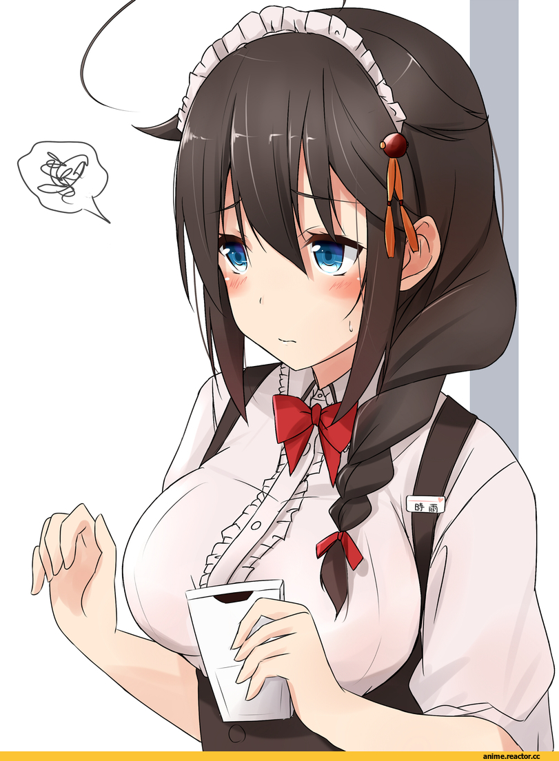 Saku (Kudrove), Shigure (Kantai Collection), Kantai Collection, Maid, Anime