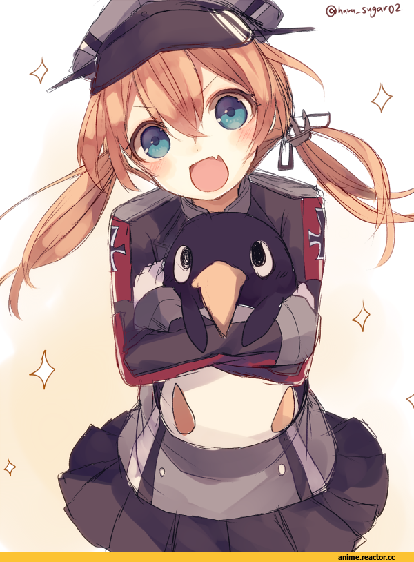 Prinz Eugen (Kantai Collection), Kantai Collection, пингвин, Anime