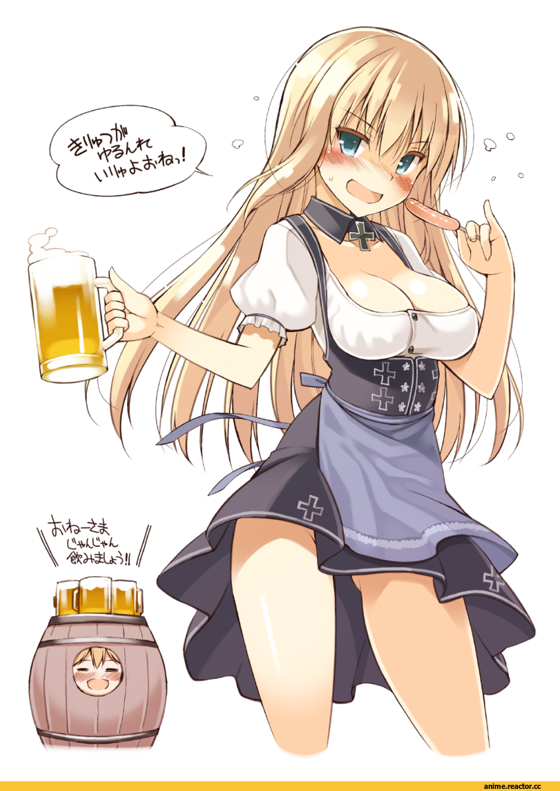 Oota Yuuichi, Anime Art, Bismarck (Kantai Collection), Kantai Collection, Prinz Eugen (Kantai Collection), Anime