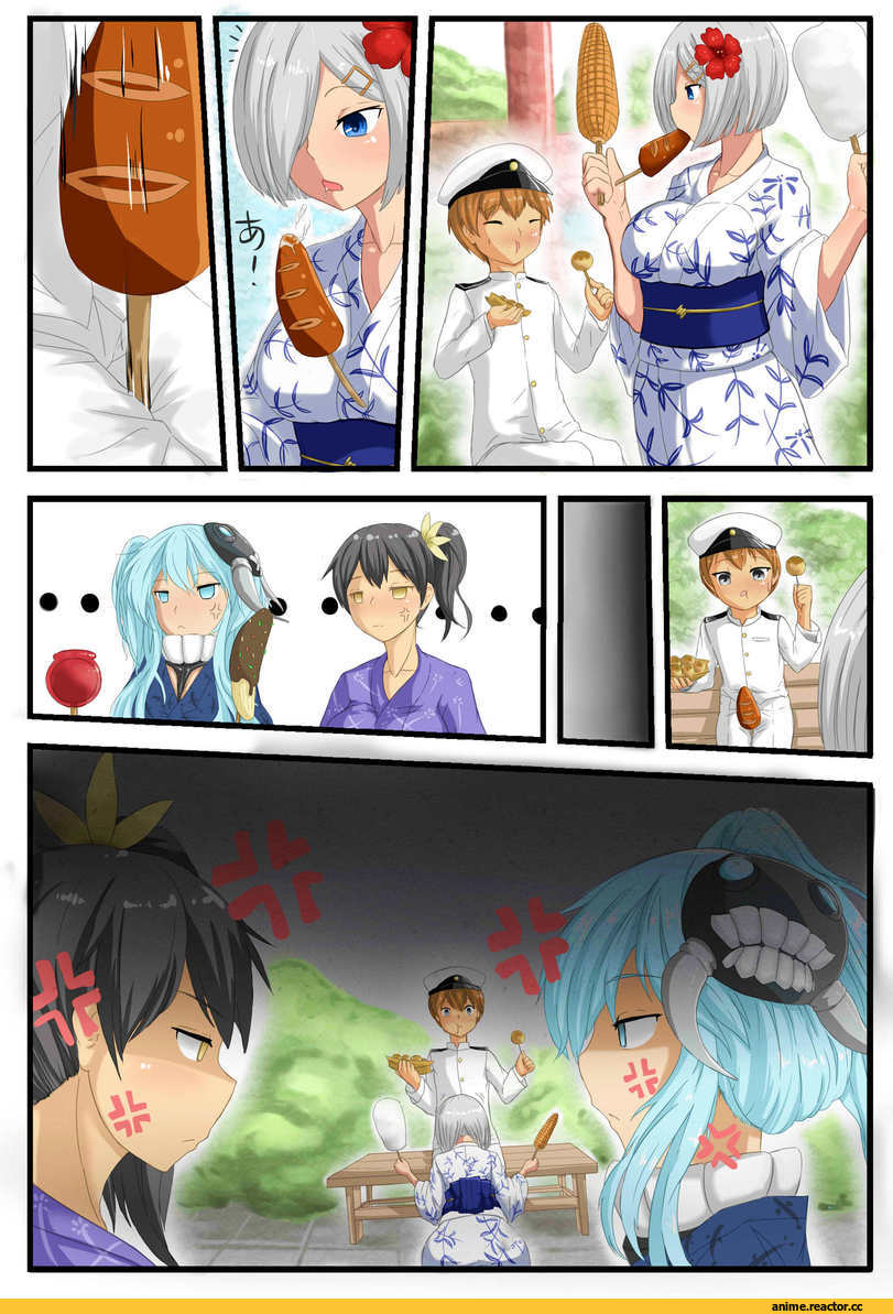 Shota Admiral (Kantai Collection), Kantai Collection, Hamakaze (Kantai Collection), Kaga (Kantai Collection), Wo-Class Aircraft Carrier , Кантай комиксы, Anime Комиксы, htpxr, Anime