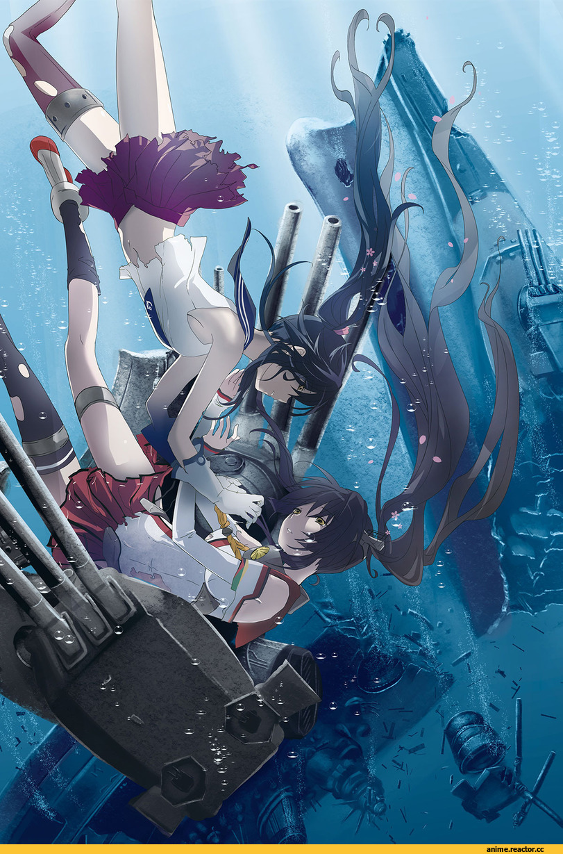 Yahagi, Kantai Collection, Yamato (Kantai Collection), Anime Art, Yonasawa, Anime