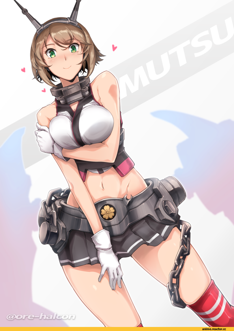 Mutsu, Kantai Collection, harukon (halcon), Anime