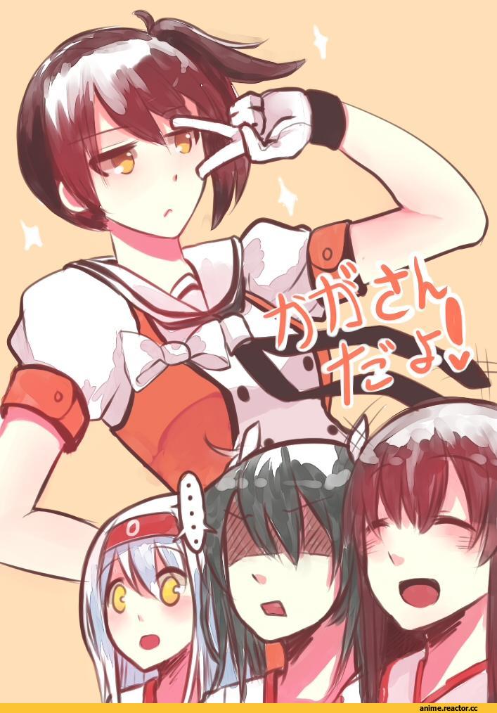 Akagi (Kantai Collection), Kantai Collection, Kaga (Kantai Collection), Zuikaku (Kantai Collection), Shoukaku (Kantai Collection), Anime