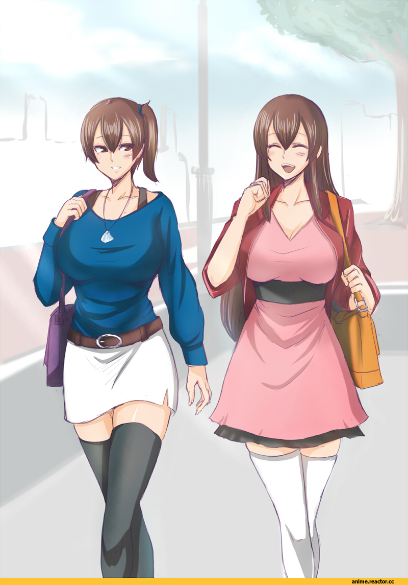 kashiru, Akagi (Kantai Collection), Kantai Collection, Kaga (Kantai Collection), Anime