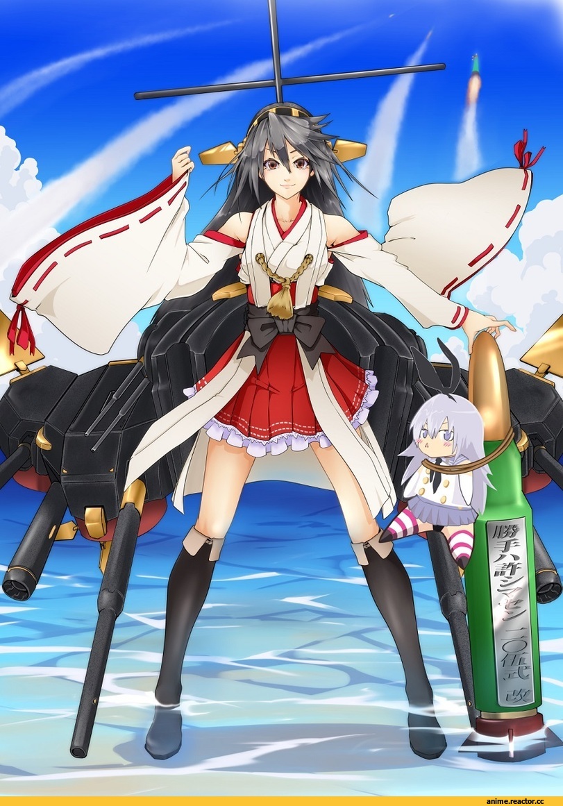 Haruna (Kantai Collection), Kantai Collection, Shimakaze, Anime Art, big.g, Anime