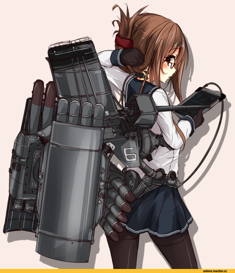 Inazuma (Kantai Collection), Kantai Collection, mic (folgore), Megane, Anime