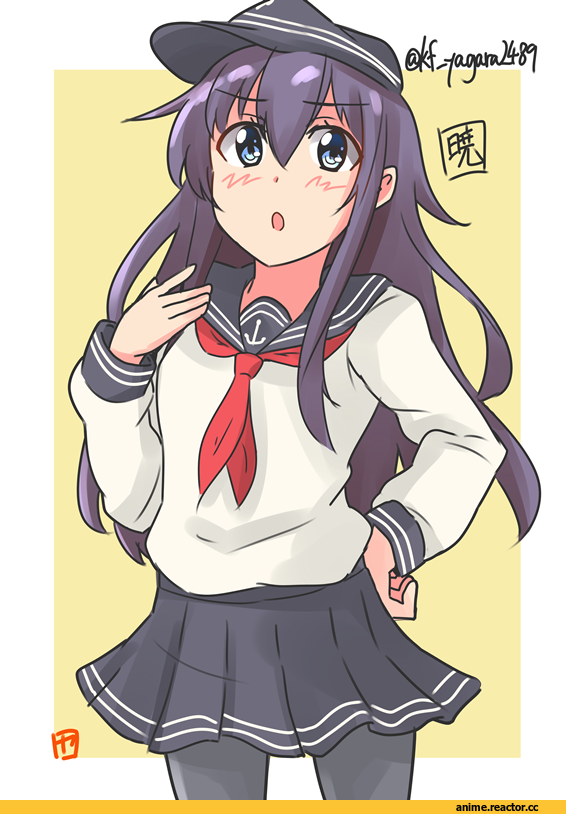 yagara (kishimen f), Akatsuki, Kantai Collection, Anime