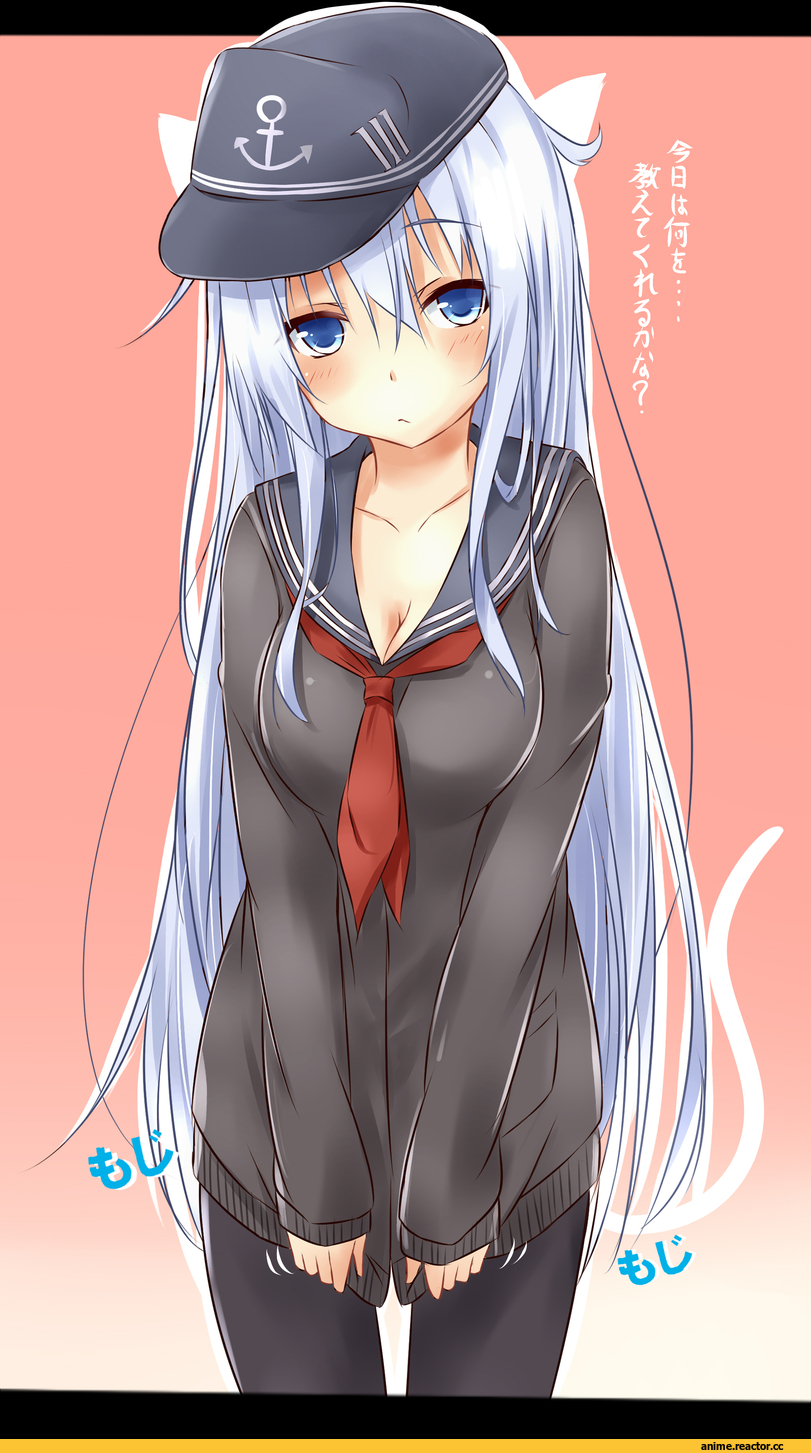 Hibiki (Kantai Collection), Kantai Collection, Anime Art, Saku (Kudrove), nekomimi, Animal Ears, Anime
