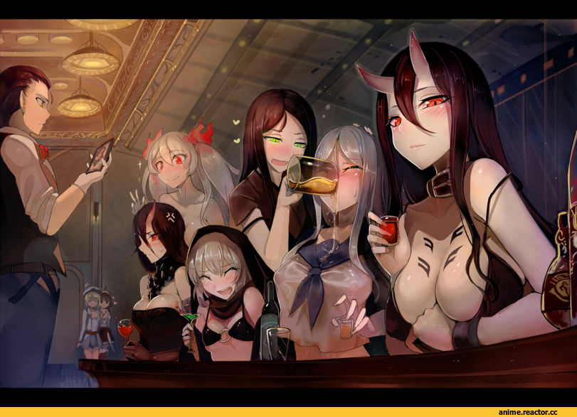 Kantai Collection, Anime Ero, Walzrj, Battleship-symbiotic Hime, Battleship Water Oni, Kongou (Kantai Collection), abyssal admiral (kantai collection), Re-class Battleship, Ru-class Battleship, Southern Ocean War Hime, Anime, Anime Art