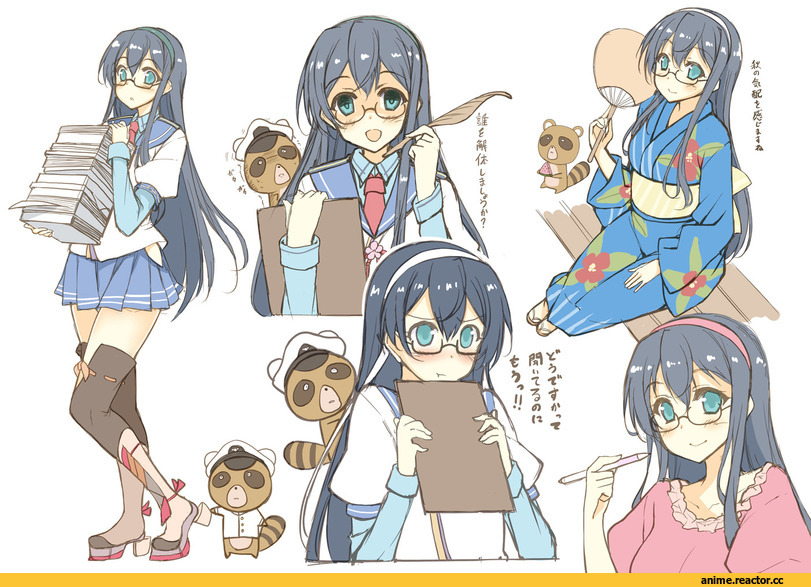 kusano (torisukerabasu), Ooyodo (Kantai Collection), Kantai Collection, Megane, Anime