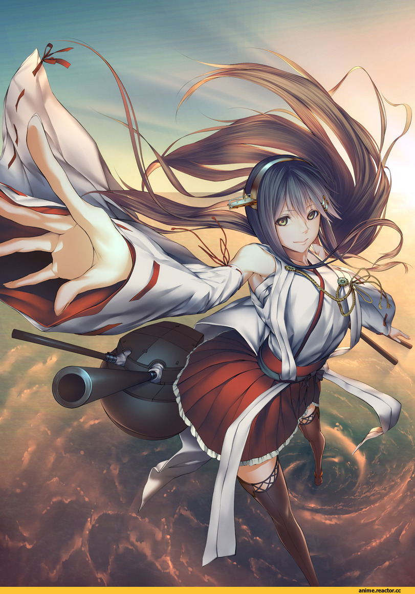 Haruna (Kantai Collection), Kantai Collection, Anime Art, oki (koi0koi), Anime