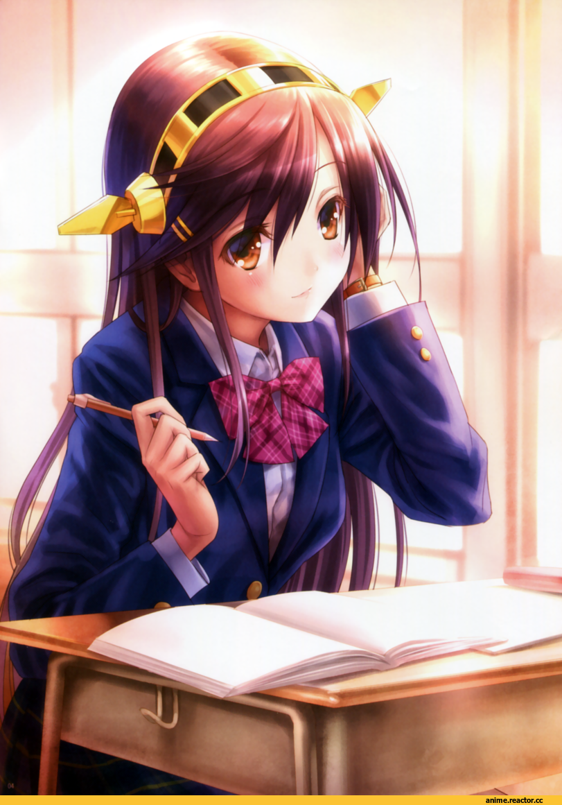 goto p, Anime Art, Haruna (Kantai Collection), Kantai Collection, Anime