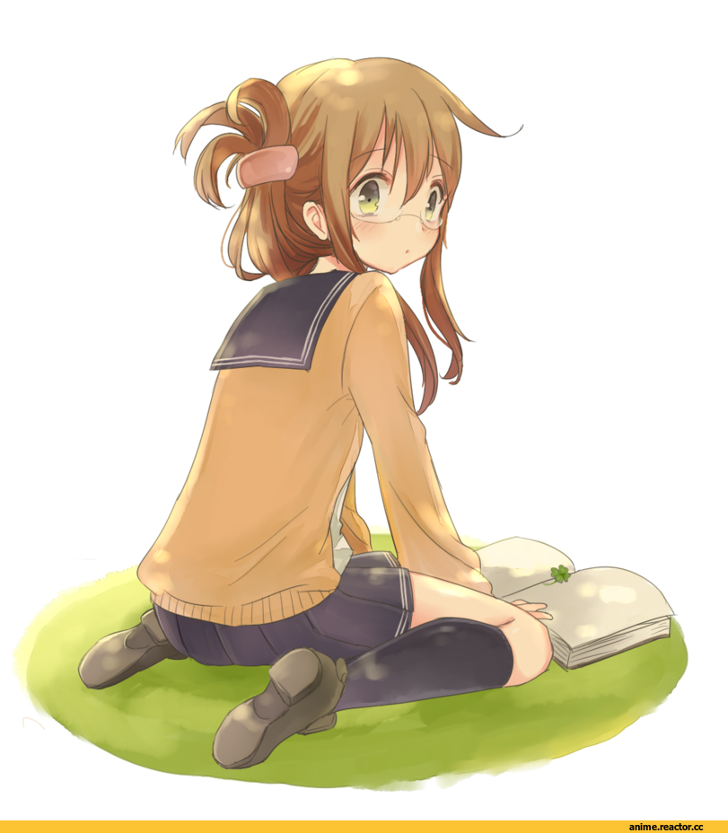 Inazuma (Kantai Collection), Kantai Collection, Megane, Anime Art, moca blanc, Anime