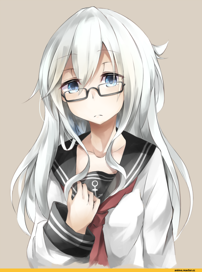 Hibiki (Kantai Collection), Kantai Collection, miyabino (miyabi1616), Megane, Anime