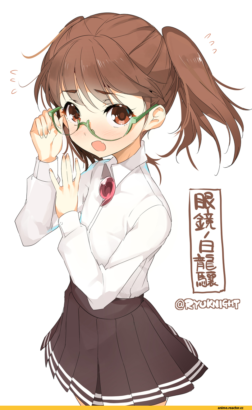 Ryuujou, Kantai Collection, Anime Art, naitou ryuu, Megane, Anime