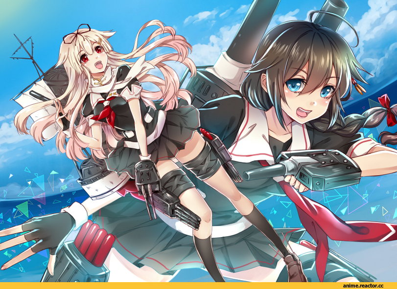 Shigure (Kantai Collection), Kantai Collection, Yuudachi, ten-chan (eternal s), Anime