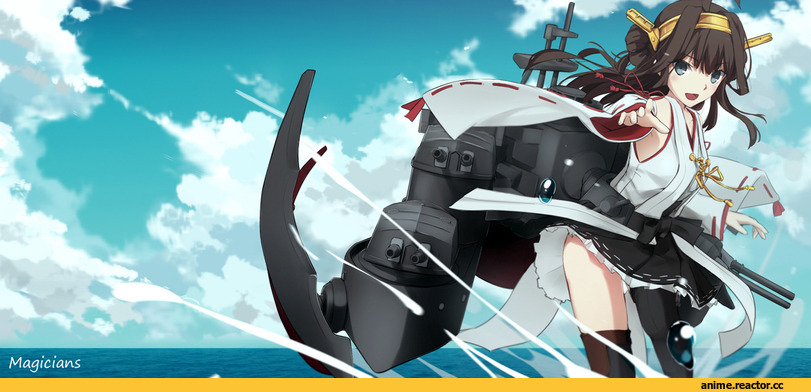 Kongou (Kantai Collection), Kantai Collection, Magicians (Zhkahogigzkh), Anime Art, Anime