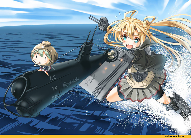 Anime Art, Kantai Collection, Abukuma, Fairy (Kantai Collection), sogabe toshinori, Anime