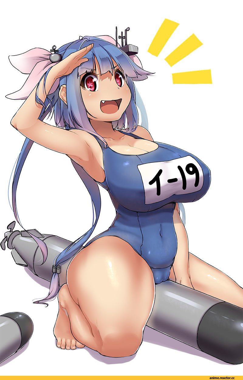 I-19, Kantai Collection, magister (bigbakunyuu), Anime Ero Swim, Anime Ero, Anime Ero Kyonyuu, Anime Ero Oppai, Anime Ero Pussy, Anime