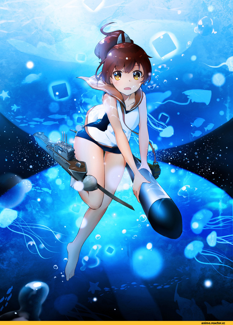 I-401, Kantai Collection, shakugan (natural stay), Anime