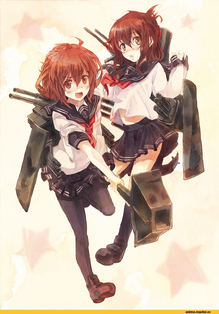 inazuma, Kantai Collection, Ikazuchi, Anime